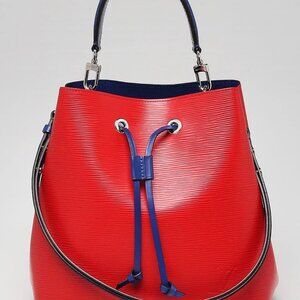 Louis Vuitton Coquelicot/Blue Epi Leather NeoNoe Bag